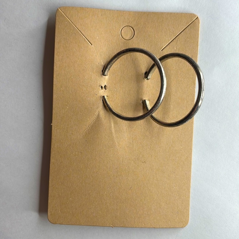 Vintage Sterling Silver pierced hoops